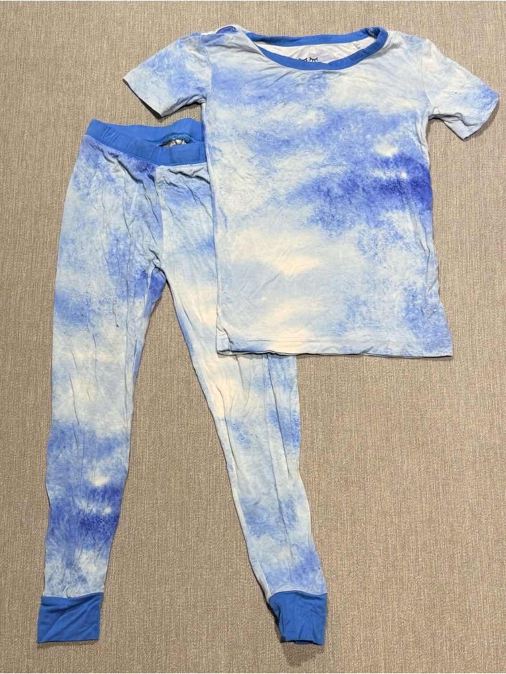 Little Sleepies Blue Tie-Dye Toddler Pajama Set